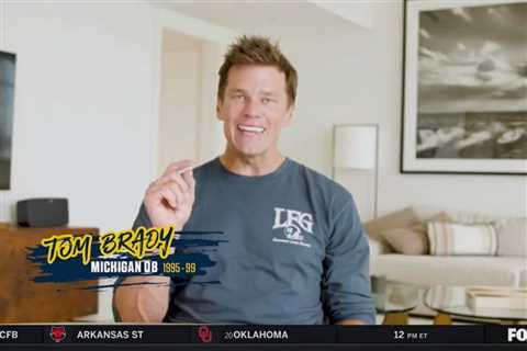 Tom Brady makes Fox Sports debut, hypes up Michigan in cameo