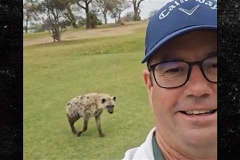 Hyena Stalks Golfer Across South African Course