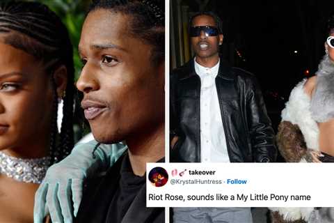 People Had A Lot Of Jokes And Reactions To Rihanna And A$AP Rocky Naming Their Second Child Riot..