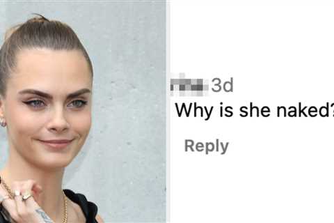 Cara Delevingne Showed Off A Seemingly Misspelled New Tattoo While Topless And The Internet Had..