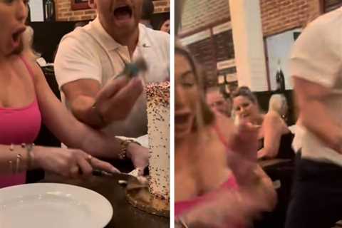 Dad Startles Entire Restaurant with Reaction to Gender Reveal: See the Viral Video!