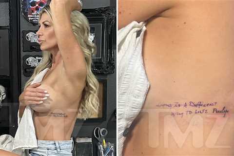 'RHOC' Alum Alexis Bellino Gets Tattoo Below Boob Honoring Late Mother