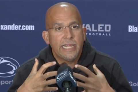 Penn State’s James Franklin stunned by ‘skin curling’ question