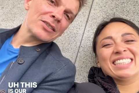 Strictly Stars Nigel Harman and Katya Jones Enjoy Lunch Break in the Park