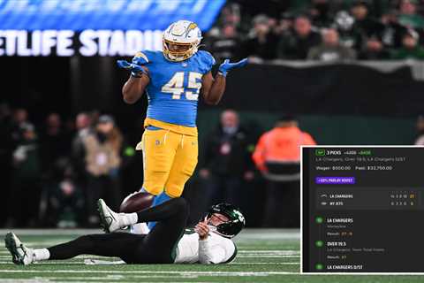Bettor fades Jets and wins $32,250 on Chargers’ ‘MNF’ punt return