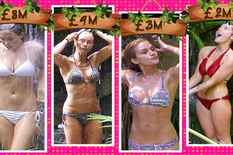 I'm a Celebrity...Get Me Out Of Here! shower scene stars and their net worth