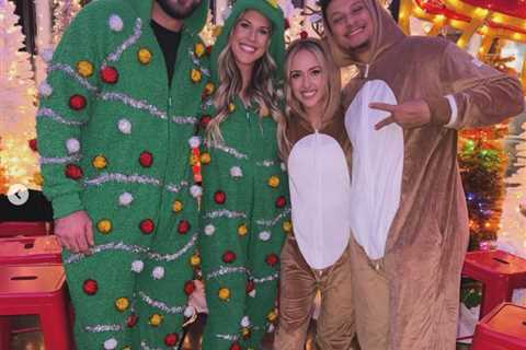 Taylor Swift , Travis Kelce appear to  have worn matching sweaters to Chiefs holiday party