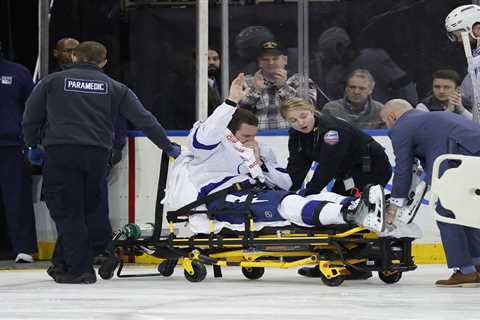 Mikhail Sergachev has surgery after breaking two bones in leg