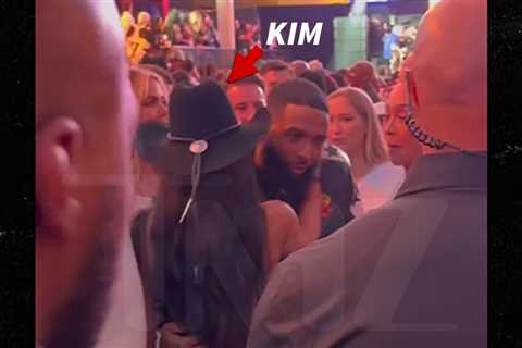 Kim Kardashian and Odell Beckham Jr. Hug in Vegas During Fanatics Party