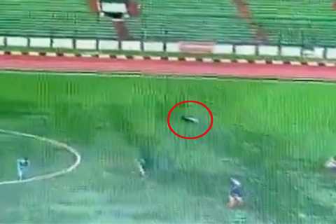 Soccer player struck by lightning, killed during game in frightening video