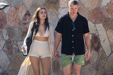 Olivia Culpo, Christian McCaffrey Strip Down To Swimsuits in Mexico