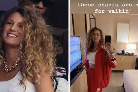 Blake Lively's Look At Her Super Bowl Pantashoes Has People Divided