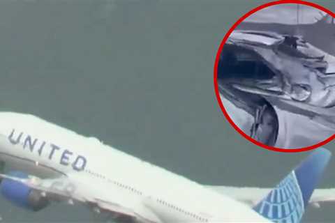 United Airlines Flight Loses Tire on Takeoff, Cars Damaged Below