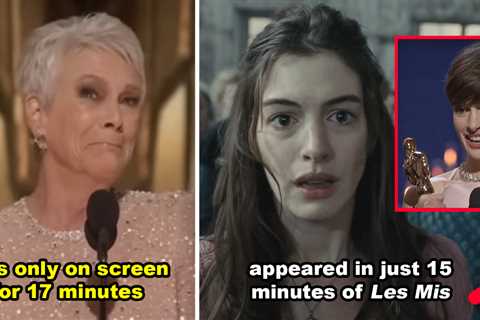 40 Actors Who Literally Won Oscars For Less Than 20 Minutes Of Total Screentime