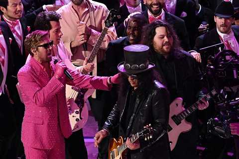 Slash and Wolfgang Van Halen Rock the Oscars With 'I'm Just Ken'