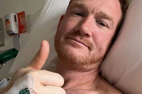 Greg Rutherford shares new hospital snap after surgery to fix nasty Dancing On Ice injury