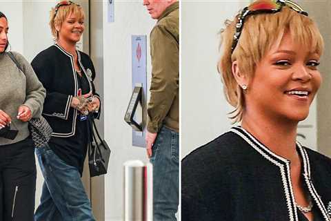 Rihanna Flaunts New Blonde Hair in L.A., Rocking Really Short Look