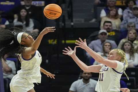 Angel Reese notches double-double as LSU survives first-round March Madness scare