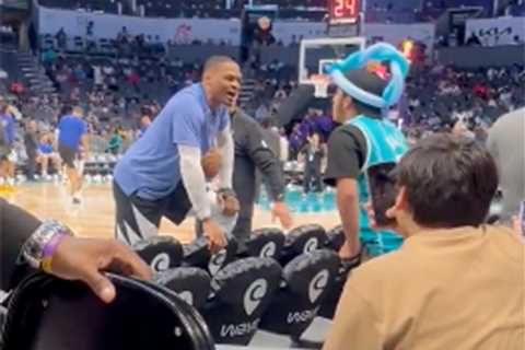 Russell Westbrook gets into another heated spat with NBA fan: ‘I don’t give a f–k’