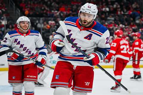 Barclay Goodrow’s huge night lifts Rangers to win over Red Wings