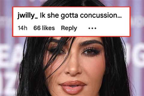 People Are Roasting Kim Kardashian's Latest Diving Instagram Picture: She's Gonna Get A Concussion