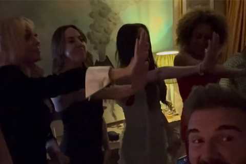 David Beckham Films Spice Girls Reunion At Victoria's Bday Party