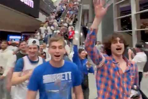 Knicks fans go wild after eliminating 76ers despite effort to keep them out of arena