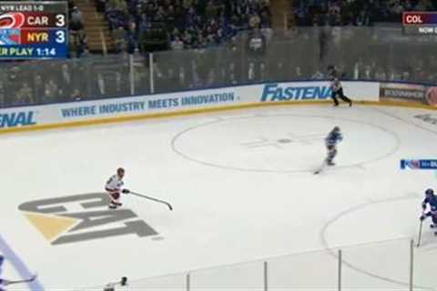 ESPN bizarrely cut away from Rangers-Hurricanes for almost 15 critical seconds