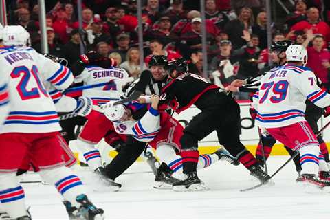 Rangers-Hurricanes nastiness carries over into Game 3