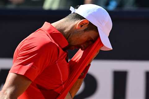 Novak Djokovic loses in Italian Open after ‘nausea, dizziness’ from taking bottle to head