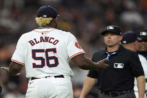 Astros’ Ronel Blanco ejected for ‘stickiest’ glove umpire has ever seen