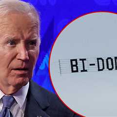 Biden Holds Fundraiser as Bi-Plane Flies Overhead with Sign ‘BI-DONE!’