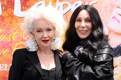 Cyndi Lauper Gets a Hand From Cher At TCL Chinese Theatre Handprint Ceremony
