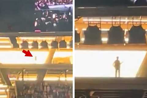 Taylor Swift's Concert Crashed By Mysterious Shadowy Figure Watching from Above