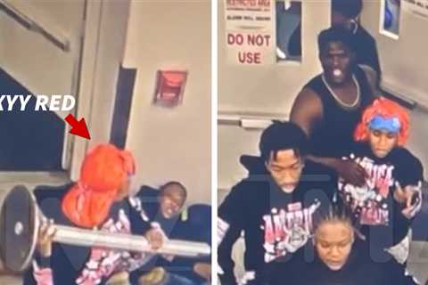 Sexyy Red on Video During Massive Brawl at Airport That Got Her Arrested