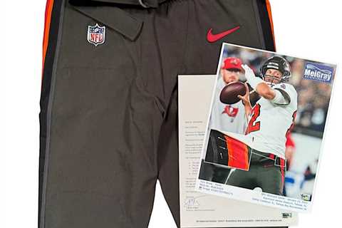 Tom Brady’s final NFL-worn pants sell for $89,000 at auction