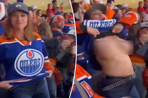 Mystery Edmonton Oilers fan who flashed her boobs breaks her silence: ‘It just kind of happened’