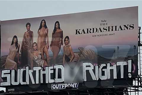 'The Kardashians' Billboard Covered Up in L.A. After NSFW Graffiti Job