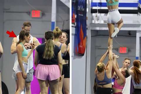 Bill Belichick's GF Jordon Hudson Hits Cheer Practice In Tiny Shorts, Flies High
