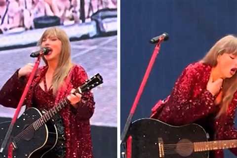 Taylor Swift Swallows Bug During London Eras Concert, Caught on Video