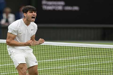 Carlos Alcaraz survives Frances Tiafoe’s third-round Wimbledon challenge