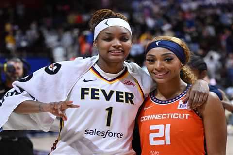 WNBA couple DiJonai Carrington and NaLyssa Smith break down infamous flirtatious foul