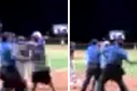 Little League Baseball Ump Beats Coach With Mask In Wild Fight