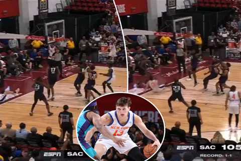 Tyler Kolek delivers dramatic game-winner for Knicks in impressive NBA Summer League effort