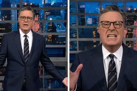 Stephen Colbert Couldn't Hide His Alarm With A Deeply, Psychotically Weird Issue At The Center Of..