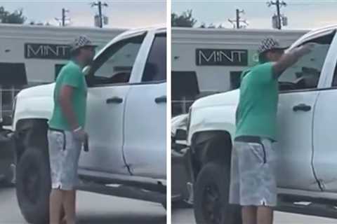 Man Brandishing Gun Gets Shot in Road Rage Incident