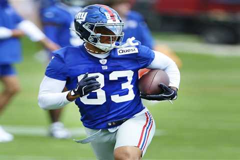 Giants’ Lawrence Cager makes impressive touchdown catch