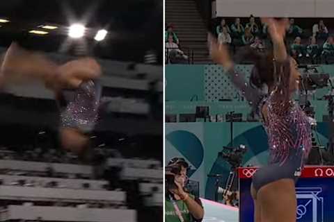 Simone Biles Nails Most Difficult Vault During Olympic Practice