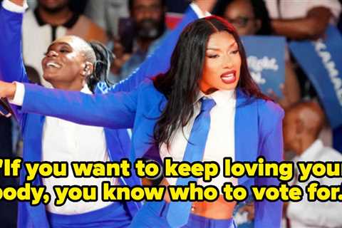 People Can't Stop Talking About Megan Thee Stallion's Performance At Kamala Harris's Campaign Rally,..