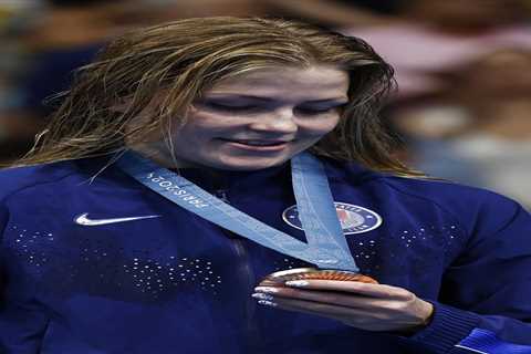 US swimmer Katharine Berkoff wins Olympic bronze in same event as father exactly 32 years later